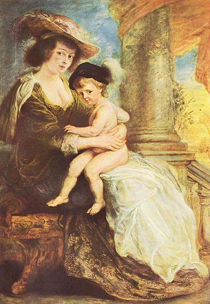 Peter Paul Rubens Portrat der Helene Fourment mit ihrem erstgeborenen Sohn Frans china oil painting image
